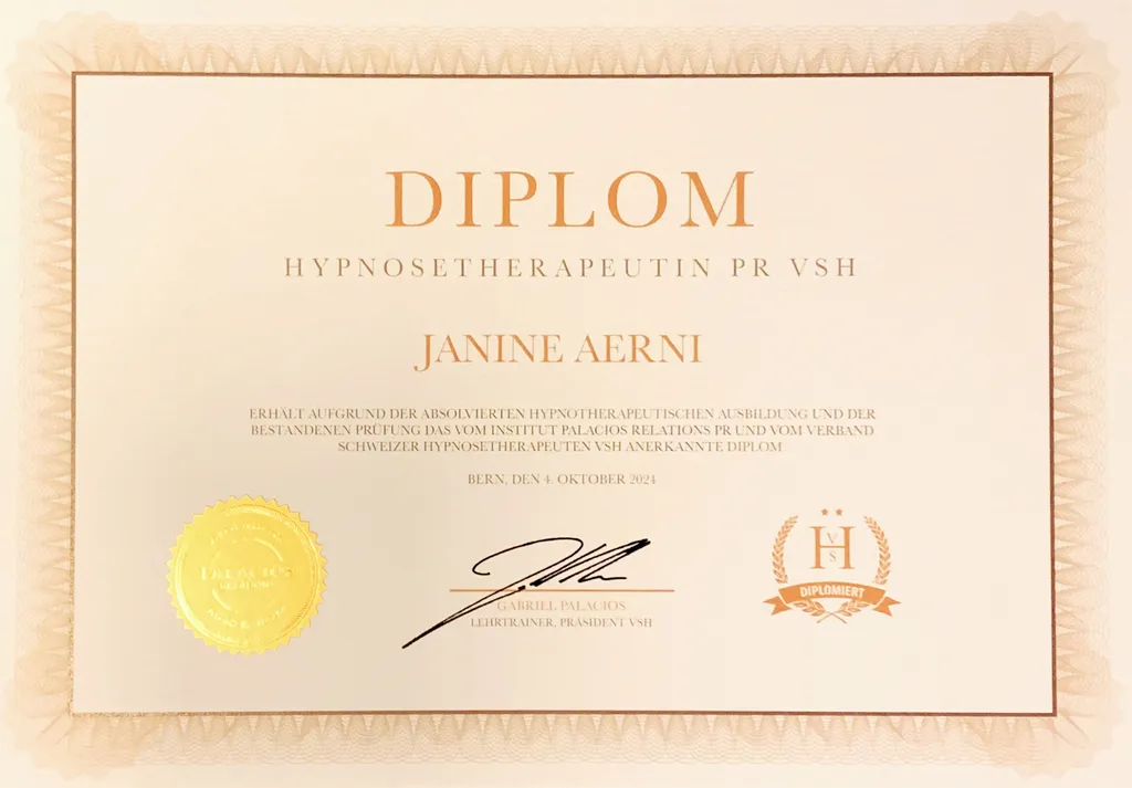 Janine Aerni – Diplomierte Hypnosetherapeutin in Bern